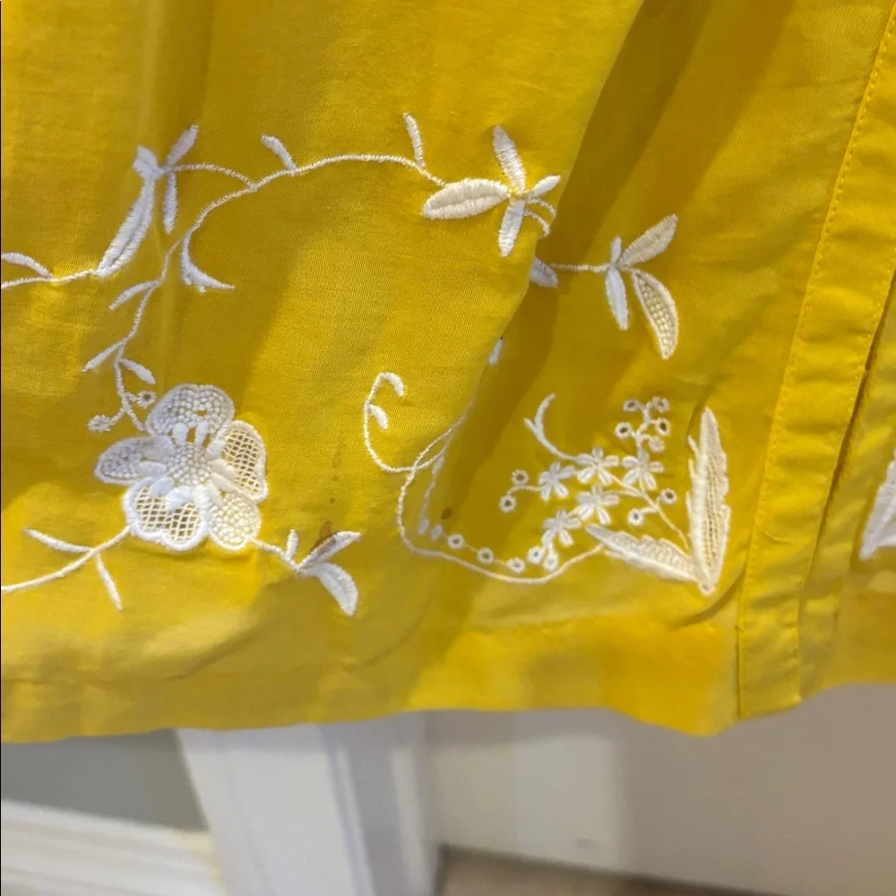 Moulinette Soeurs Vibrant Yellow Dress with matching slip - Picture 4 of 8